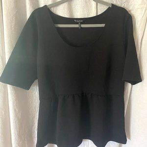 Daisy Fuentes XL Black Ladies Top